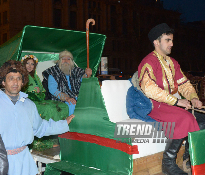 Baku celebrates last Novruz Tuesday. Azerbaijan, 15 match, 2016 